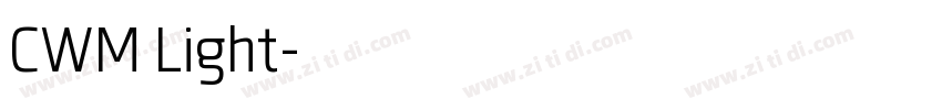 CWM Light字体转换